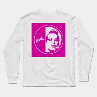 the face of a famous female singer Long Sleeve T-Shirt